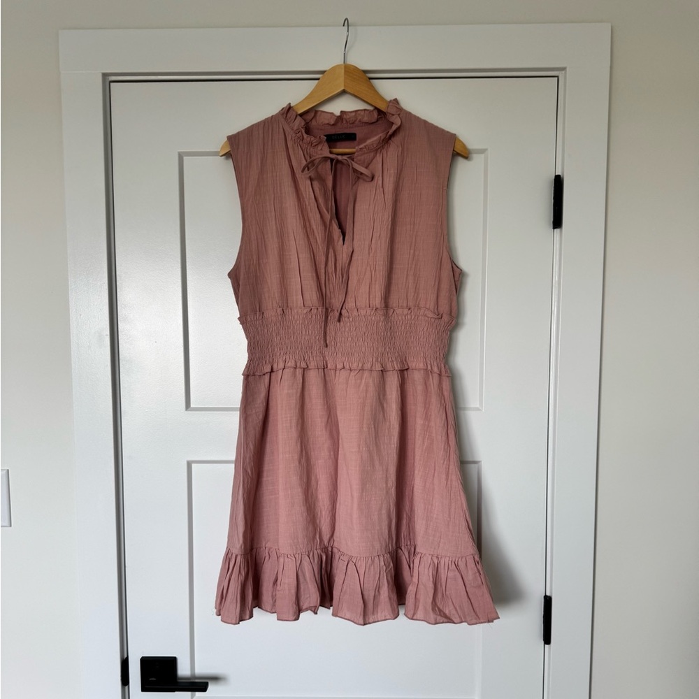 Elegant Pink Sleeveless Dress Deluc